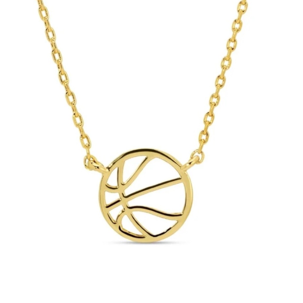 Splendid Gold Basketball Necklace new in package